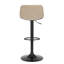 Yasmine Swivel Upholstered Adjustable Height Counter Stool with Metal Frame-1048396351