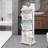 Plastic Rolling Laundry Hamper with Handles