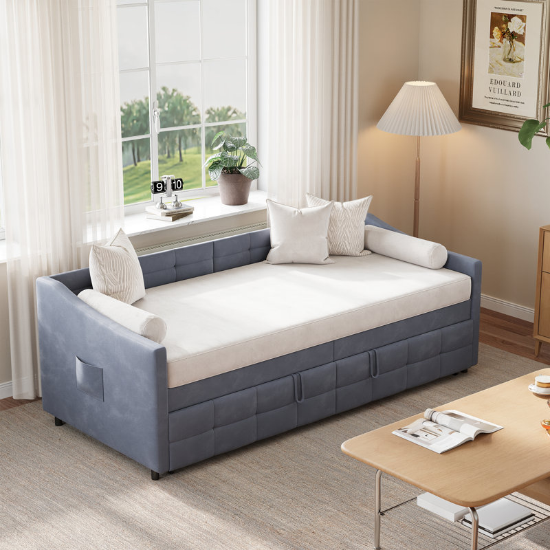 Upholstered Daybed, Grey