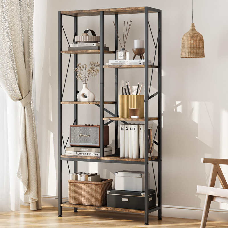 75.69cm H x 59.89cm W Metal Bookcase