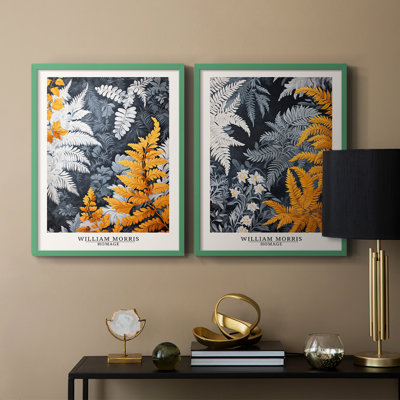 WM MORRIS Series DCCLXX-Premium Framed Print -Ready to Hang - No Nails Required - No Nails Required