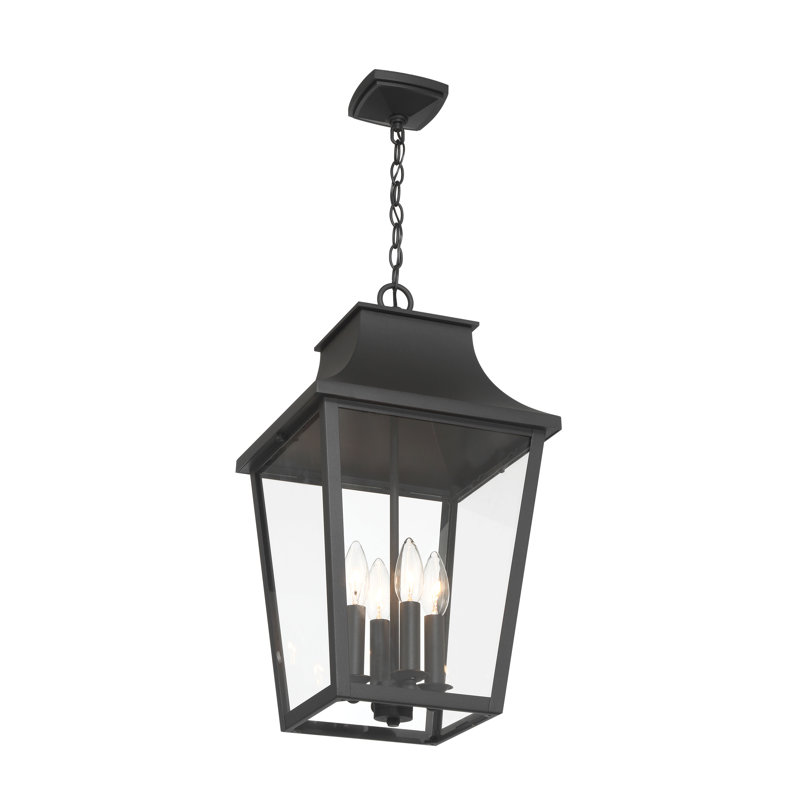 Lark Manor™ Jone - 4 Light Outdoor Pendant In Sand Coal Finish