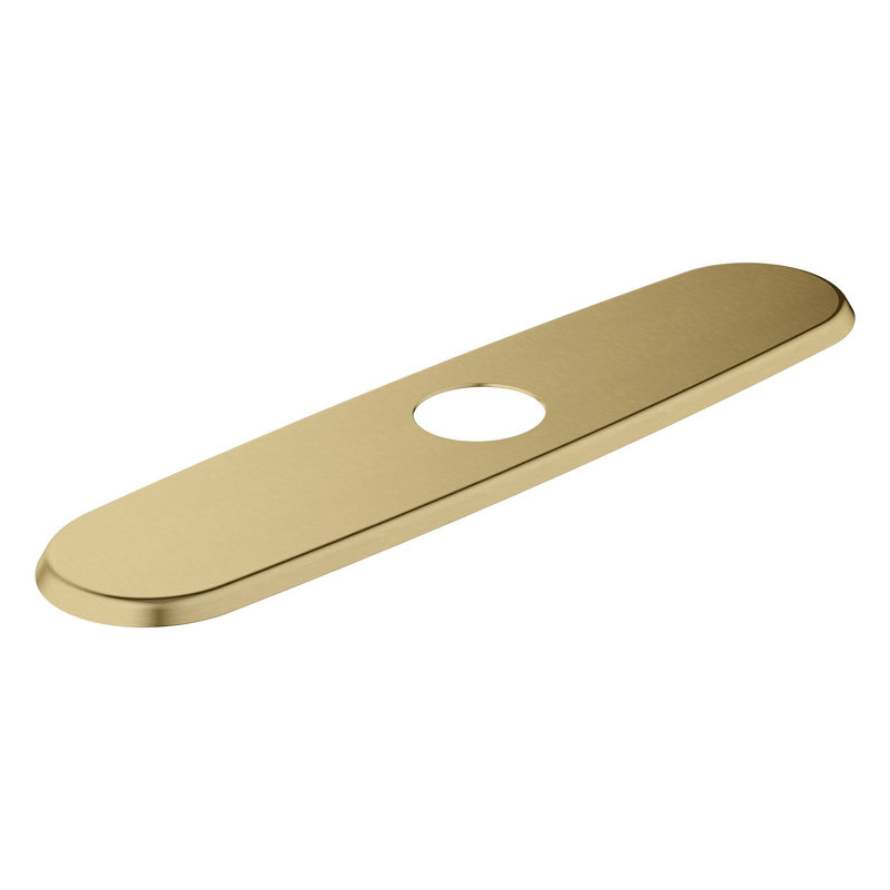 Universal (Grohe) 10" Escutcheon Plate, Brushed Cool Sunrise