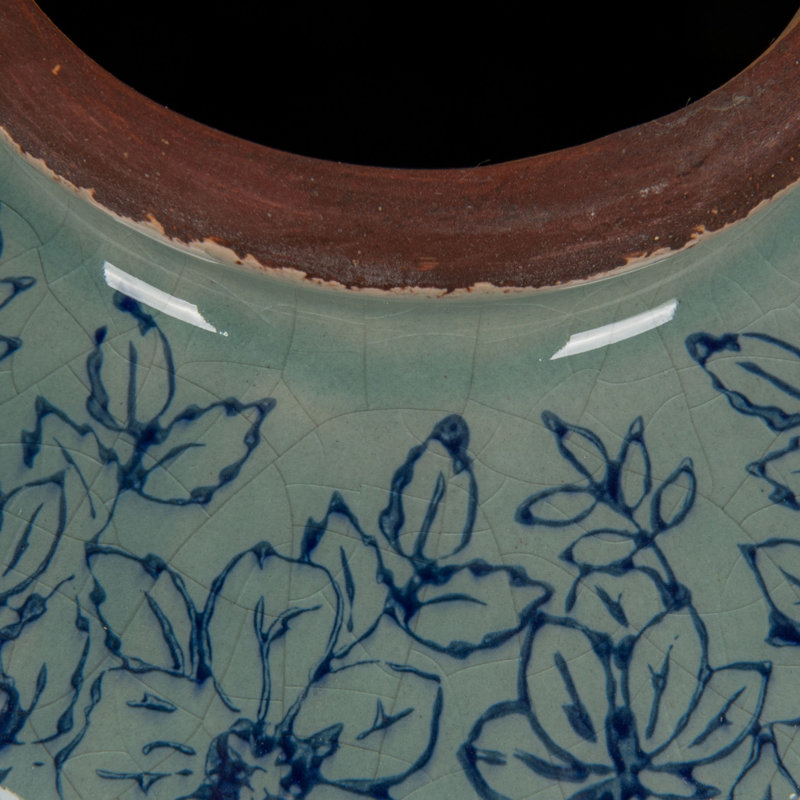 Vase en terre cuite Dolohov, Bleu