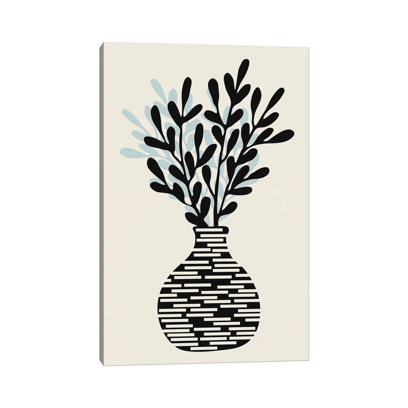 Still Life With Vase And Tree Branches by Alisa Galitsyna - Wrapped Canvas Print, 20.32 cm H x 30.48 cm W