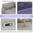 77" Modern Power Reclining Loveseat With LED Lights And Center Console – Light Gray