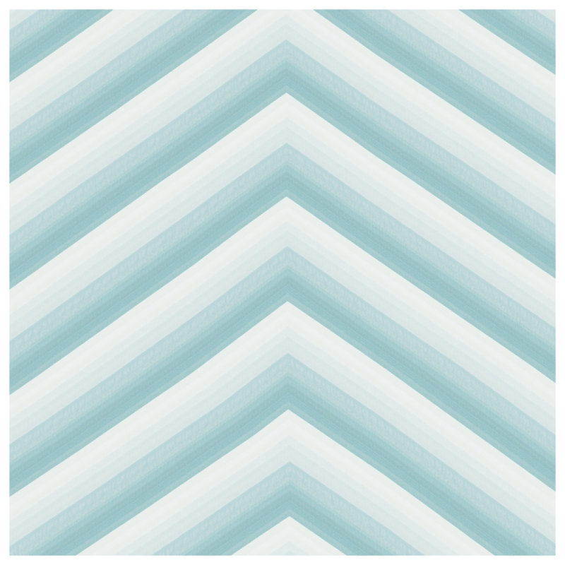 Tapisserie murale chevron bleu blanc - Décoration murale chevron, H 50 po x l 60 po avec 4 œillets
