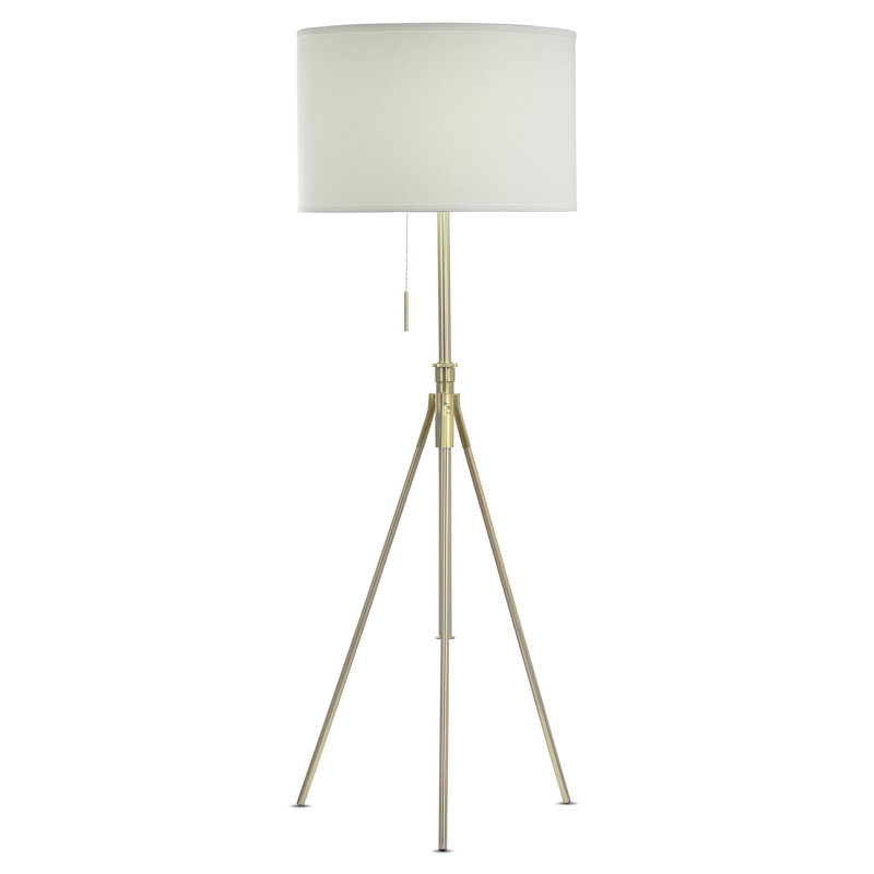 Ebonie 72'' Tripod Floor Lamp, Gold