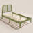 Allyannah Bustillo Modern Solid Wood Twin Platform Bed with Headboard-1293175408