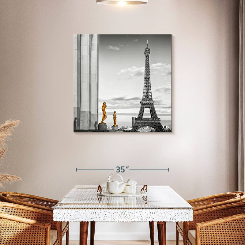 Lilie Eiffel Tower View, 36" H x 36" W