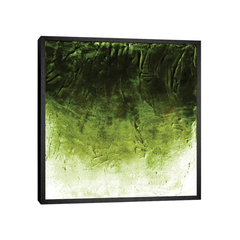 Beneath The Veil II, Green Inverted Bold by Julia Di Sano - Floater Frame Gallery-Wrapped Canvas Giclée on Canvas