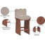 Shaw Chenille Fabric Upholstered Counter Stool-112293674-112293678