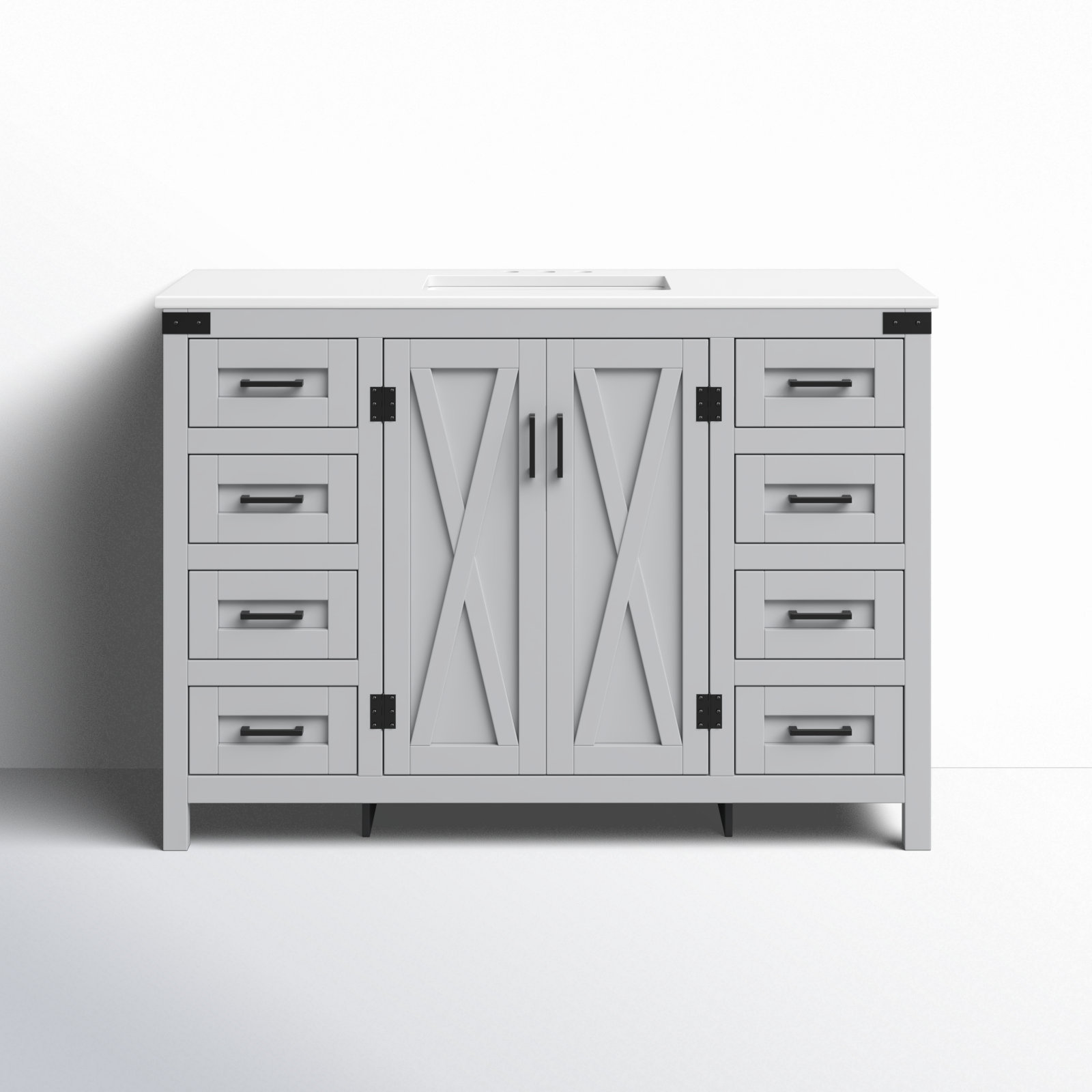 Slayton 48'' Single Bathroom Vanity, Gray