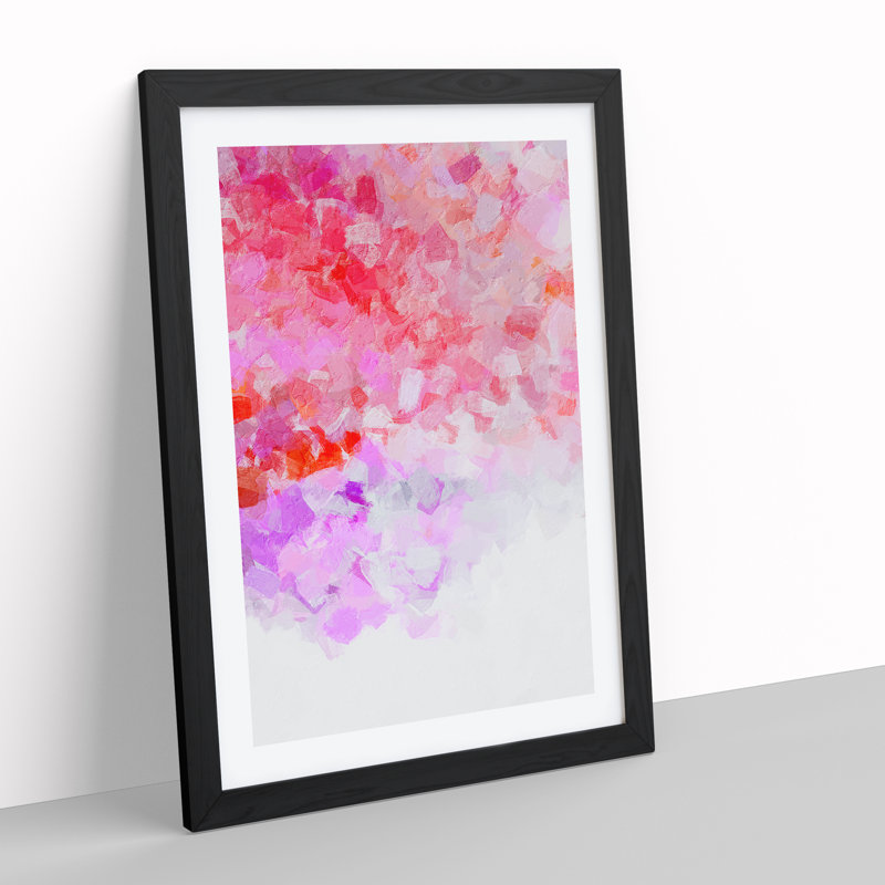 Wind Of Change Abstract - Single Picture Frame Print, 34cm H x 25cm W x 2cm D, Black Framed