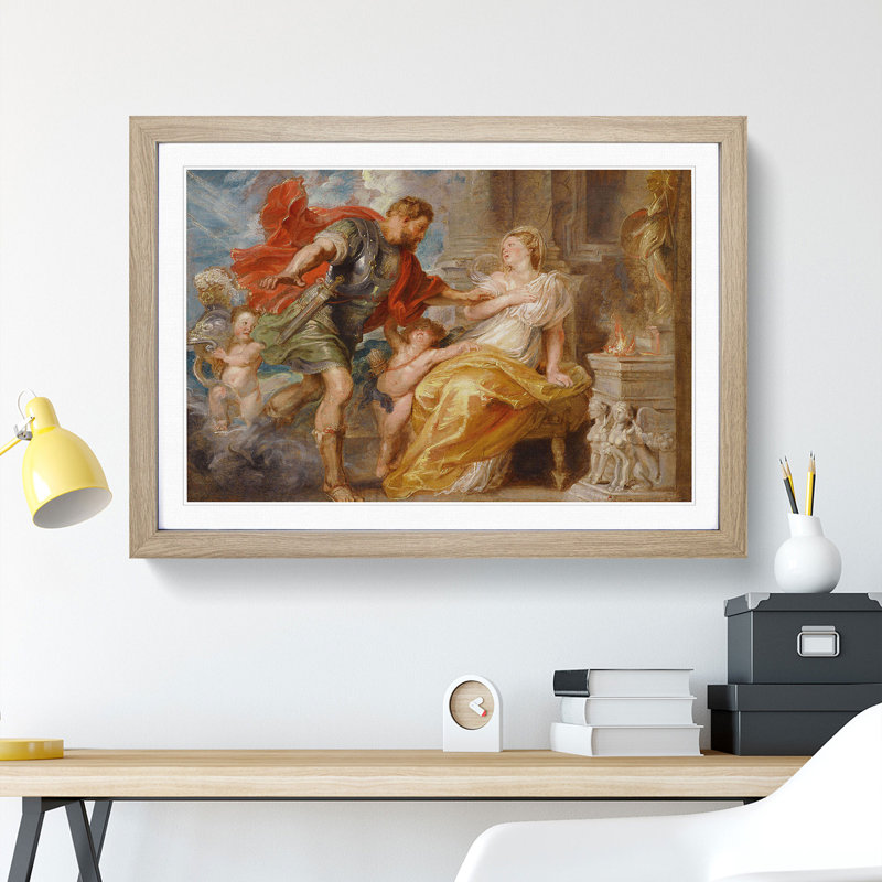 Modello by Peter Paul Rubens - Picture Frame Painting, 27cm H x 36cm W x 2cm D, Oak
