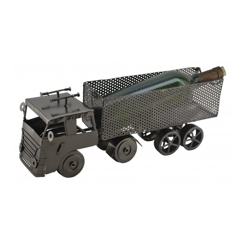 Support à vin de table pour 1 bouteille dump truck