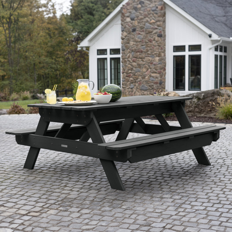 Sohi Patio Dining Set with, Black