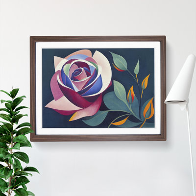 XH1022-7555X Rose Flower Abstract Vol.3 - Single Picture Frame Painting