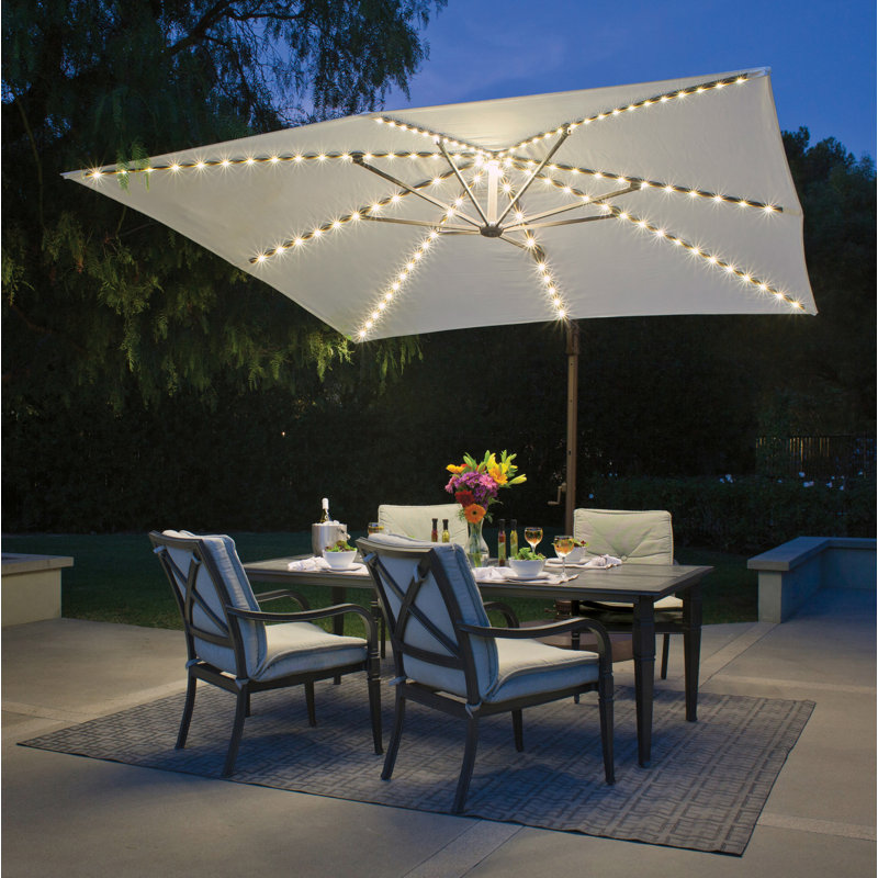 Parasol carré 10 pi Windell, Toile Sunbrella® naturel