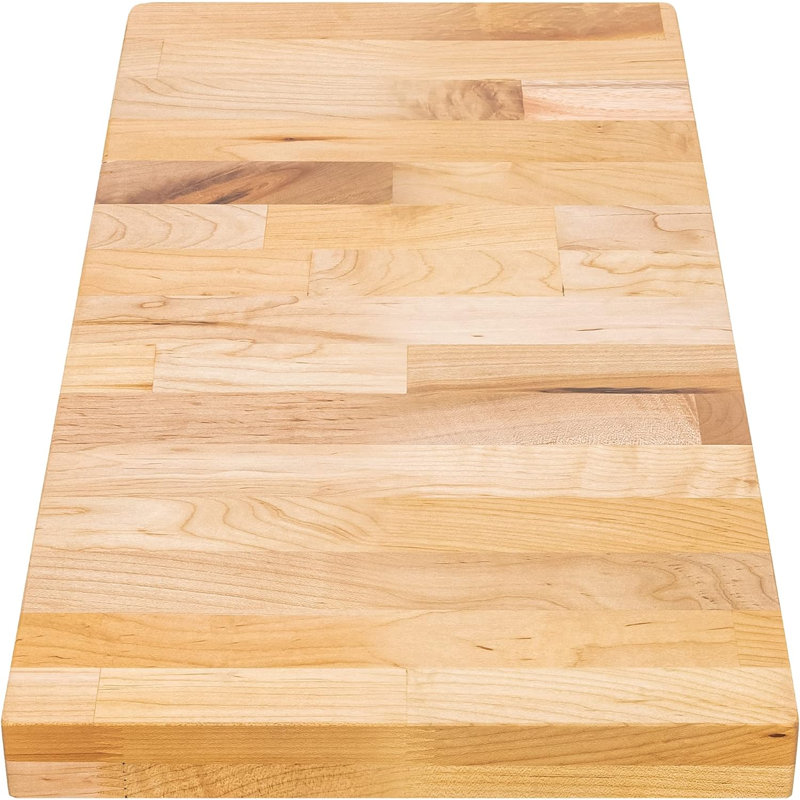 Comptoir Butcher Block, H 30 po x L 18 po x l 1,5 po, Brun