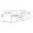 86.61" Coffee Genuine Leather Modular Sofa cushion couch