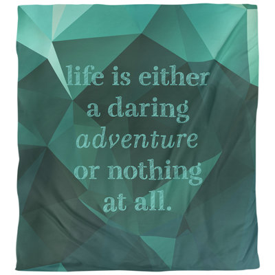Housse de couette simple Life Adventure Quote