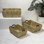 Paniers de rangement gigognes avec poignées en bois Astor Bohemian Farmhouse