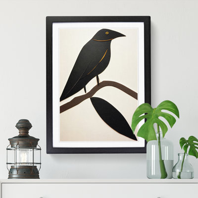 Crow Bird Ornament - Wall Art