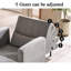 Chaise d'appoint pliante en bois massif multifonctionnelle