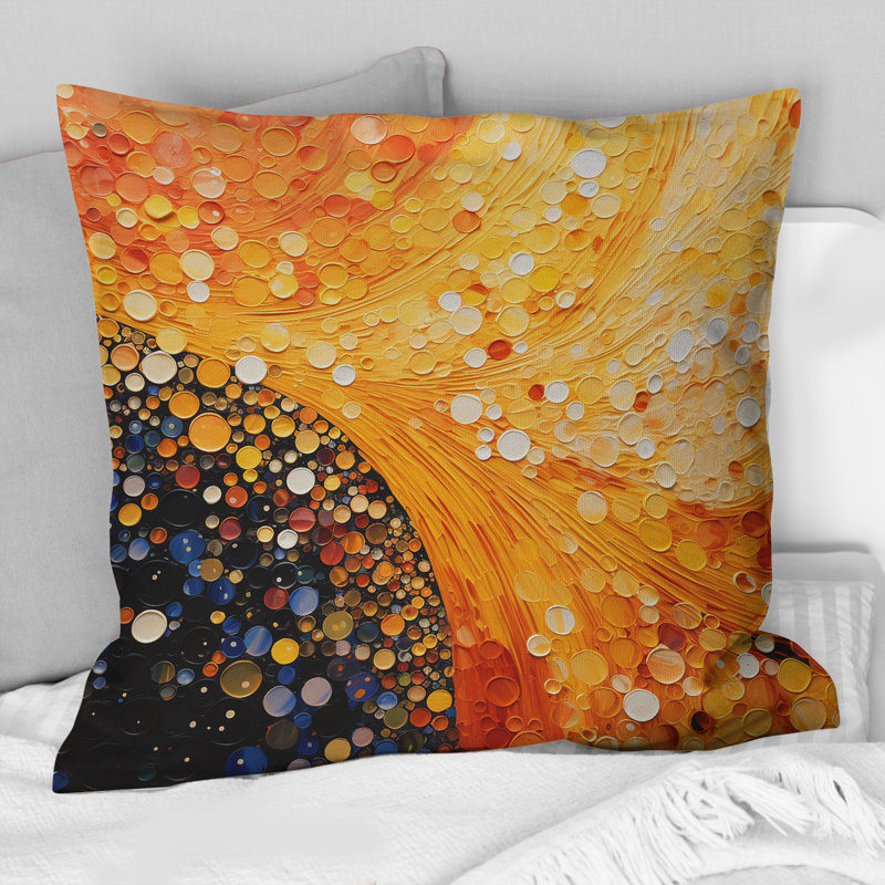 Coussin Fiery Fusion IV - Abstract Collages