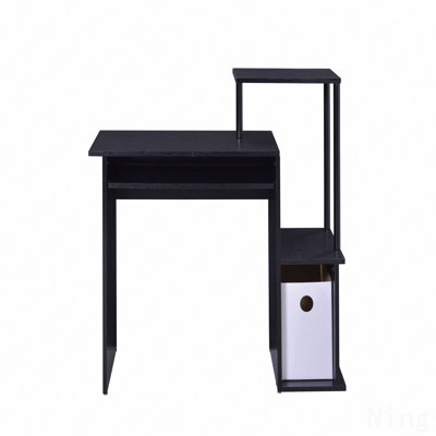 Black Finish Computer Desk