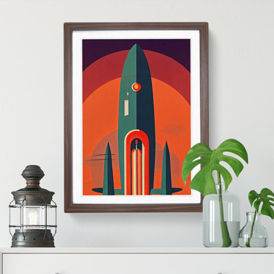 Art Deco Spaceship Art No.2 - Wall Art