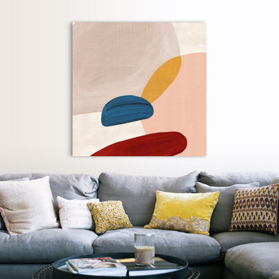 Reproduction d’art sur toile, "Pink Pebbles II" par Eva watts