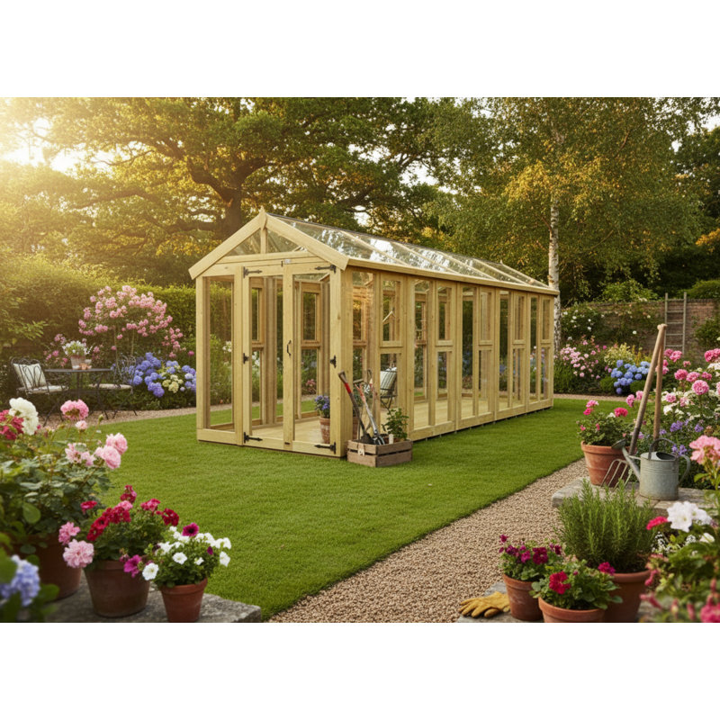6x20 Glass Green House
