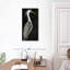 Héron argenté Brampt sur fond noir II-106045809