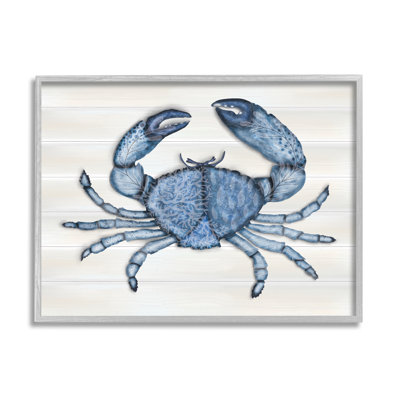 Crabe bleu détaillé granuleux