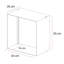 3 Piece Square Metal Cube Shelf-1246570832