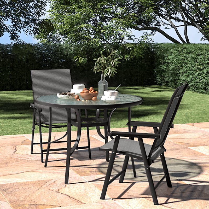 Sumava 2 - Person Patio Dining Set with Round Table