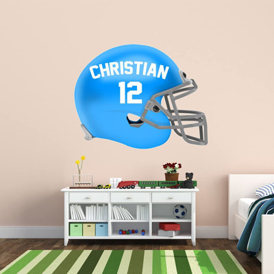 Adhésif mural casque de football
