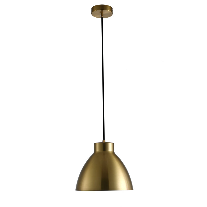 Luminaire suspendu simple à abat-jour en métal 1 lumière Annalayah