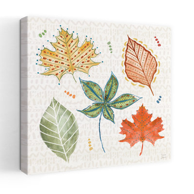 «Harvest Whimsy V», fantaisiste, érable abstrait, art de paysage d'automne