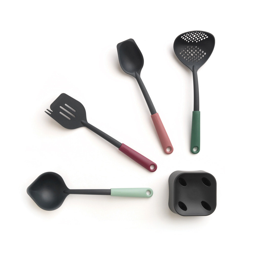 Brabantia Assorted Kitchen Utensil Set with Stand Brabantia