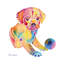 Hippopotame de Jo Lynch - impression d'art graphique-52520627-52520629-52520634