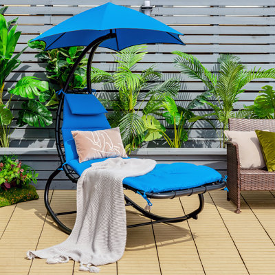 Chaise longue suspendue Jean-Mary avec support