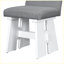 Ensemble de table de salle à manger moderne 7 pièces avec 6 chaises rembourrées-724276716-724276712
