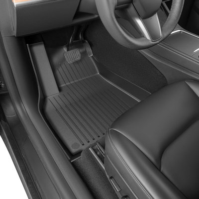 Tesla Model Y Floor Mats For Model Y 2021-2024 5 Seat,all Weather Tpe Waterproof Non-slip And Friction-resistant Floor Mat&cargo Liners,suitable For Family And Pet Lovers(not Fit 7-seat)