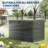 130 Gal Large Resin Deck Box, All-Weather Outdoor Storage Bin with Lid & Bench Seat for Pool, Garden, Patio-121870067