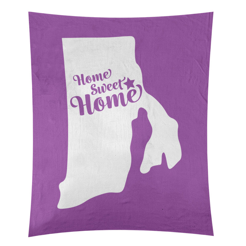 Tapisserie murale Home Sweet Providence, H 104 po x l 88 po, Violet
