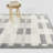 Bernadette Grey Modern Checkered Area Rug-1821354274