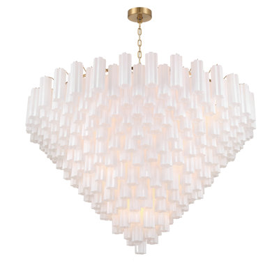 Lustre en laiton vieilli 62 po Tenneville